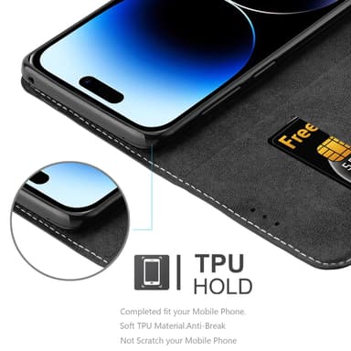 iPhone 14 PRO MAX Skal Fodral Case (Svart)