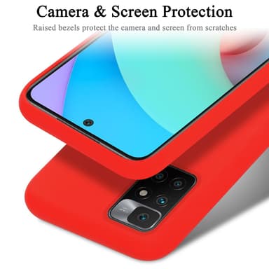Xiaomi RedMi 10 Skal Fodral Case (Röd)