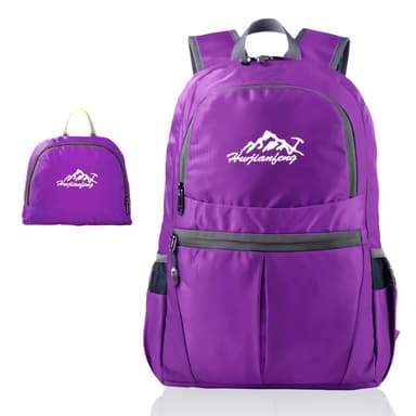 Vikbar Ryggsäck 36L Unisex Vattentät (lila)