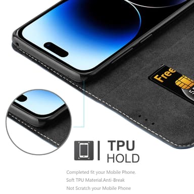 iPhone 14 PRO Skal Fodral Case (Blå)
