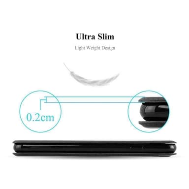 Sony Xperia M2 / M2 AQUA Plånboksfodral Skal (Svart)