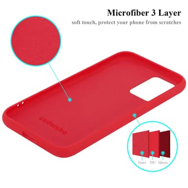 Xiaomi RedMi 10 Skal Fodral Case (Röd)