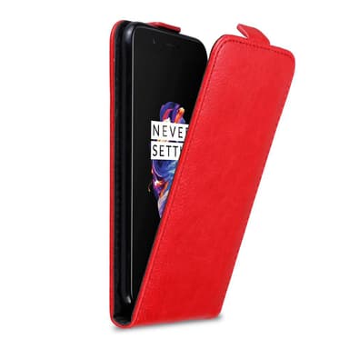 OnePlus 5 Flipfodral Skal (Röd)