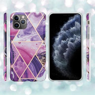 iPhone 11 PRO MAX Plånboksfodral Skal (Lila)