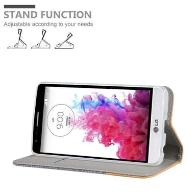 LG G3 MINI / G3 S Plånboksfodral Skal (Grå)