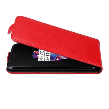 OnePlus 5 Flipfodral Skal (Röd)