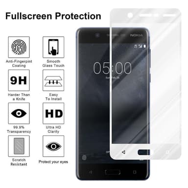 Nokia 5.1 Skyddsglas Skyddsfilm Skärmskydd