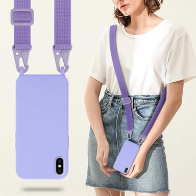 iPhone X / XS Skal Fodral Kedja (Lila)