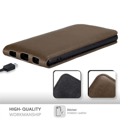 Huawei P8 Flipfodral Skal (Brun)