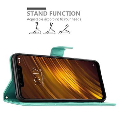 Xiaomi Pocophone F1 Plånboksfodral Skal (Turkos)