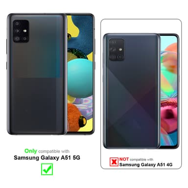 Samsung Galaxy A51 5G Plånboksfodral Skal (Grå)