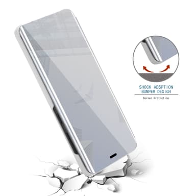 Samsung Galaxy S8 PLUS Plånboksfodral Skal (Silver)