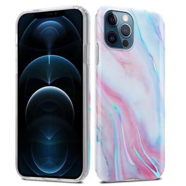 iPhone 12 PRO MAX Plånboksfodral Skal (Vit)