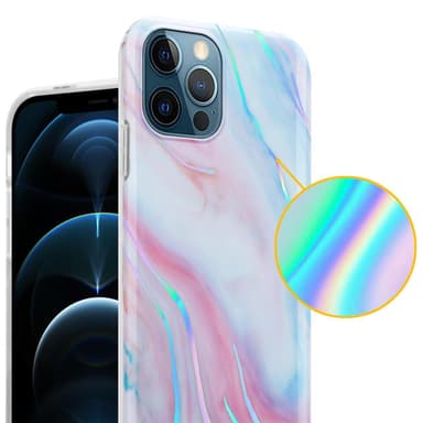 iPhone 12 PRO MAX Plånboksfodral Skal (Vit)