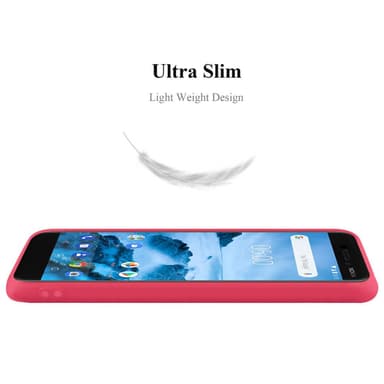 Skal Nokia 6.1 Fodral Case (Röd)