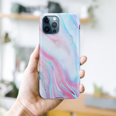 iPhone 12 PRO MAX Plånboksfodral Skal (Vit)