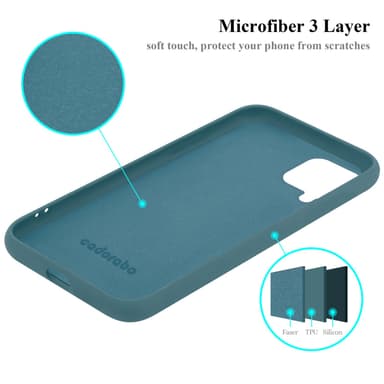 Samsung Galaxy A12 / M12 Skal Fodral Case (Grön)