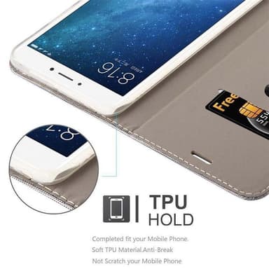 Xiaomi Mi MAX 2 Plånboksfodral Skal (Grå)