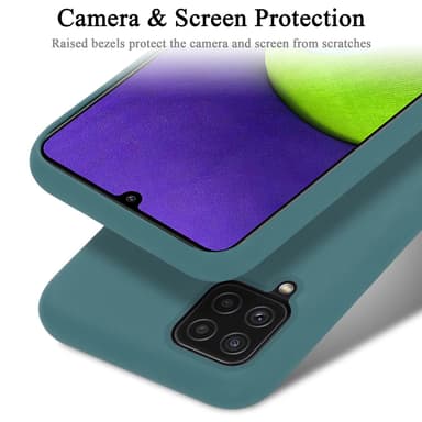 Samsung Galaxy A12 / M12 Skal Fodral Case (Grön)