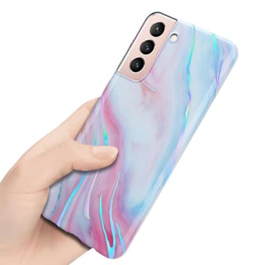 Samsung Galaxy S21 5G Plånboksfodral Skal (Vit)