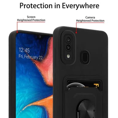 Samsung Galaxy A20 / A30 / M10s Skal Fodral (Svart)