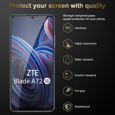 ZTE Blade A72 5G Skyddsglas Skyddsfilm Skärmskydd