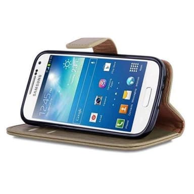 Samsung Galaxy S4 MINI Plånboksfodral Skal (Brun)