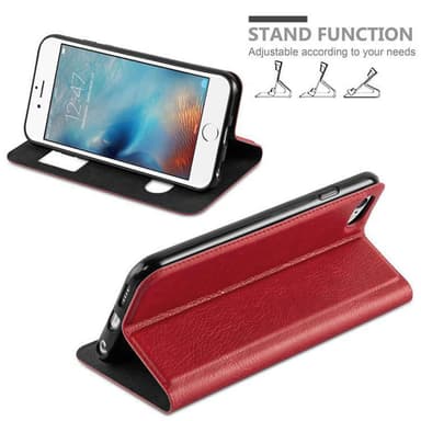 iPhone 6 PLUS / 6S PLUS Plånboksfodral Skal (Röd)