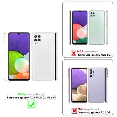 Samsung Galaxy A22 4G / M22 / M32 4G Skal Fodral Kedja