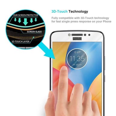 Motorola MOTO E4 Skyddsglas Skyddsfilm Skärmskydd