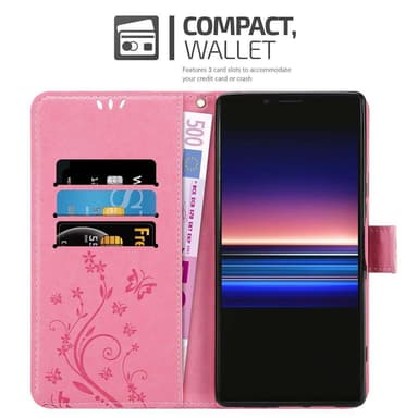 Sony Xperia 1 / Xperia XZ4 Plånboksfodral Skal (Rosa)
