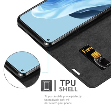 Oppo FIND X5 LITE / Reno7 5G Skal Fodral Case (Svart)