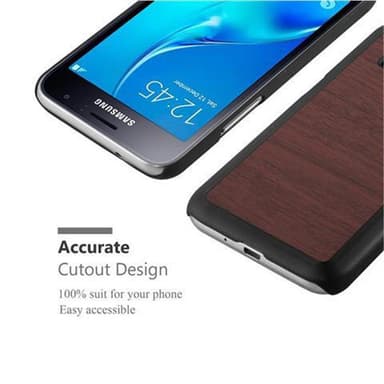 Samsung Galaxy J1 2016 Skal Fodral Case (Brun)