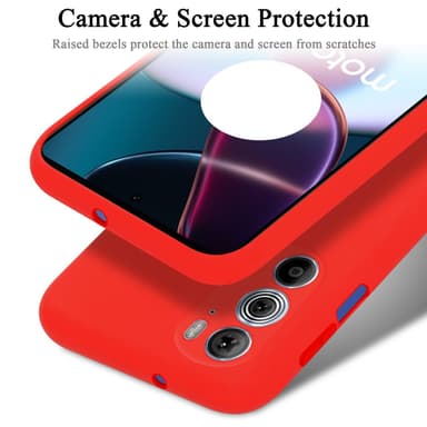 Motorola EDGE 30 PRO / EDGE+ Skal Fodral Case (Röd)