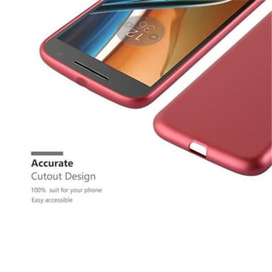 Skal Motorola MOTO G4 / G4 PLUS Fodral Case (Röd)