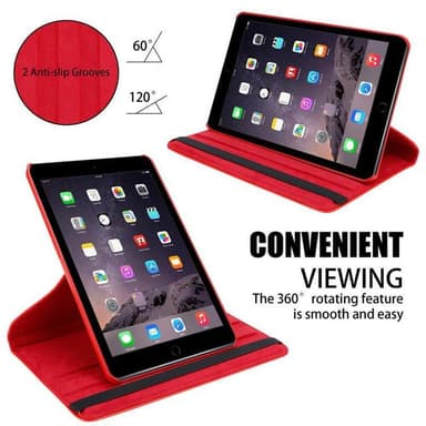iPad AIR 2 2014 / AIR 2013 Skal Fodral Case (Röd)