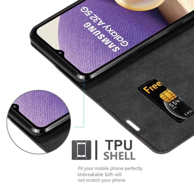 Samsung Galaxy A32 4G Skal Fodral Case (Brun)
