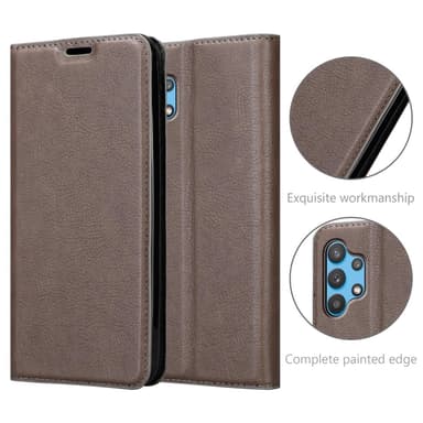 Samsung Galaxy A32 4G Skal Fodral Case (Brun)