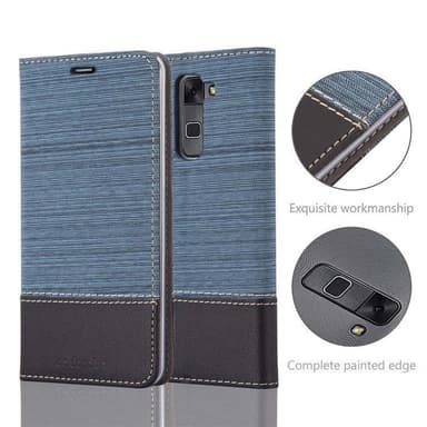 LG STYLUS 2 Plånboksfodral Skal (Blå)