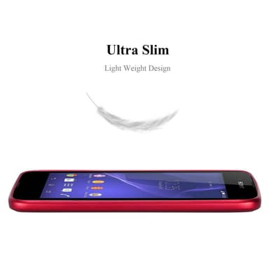 Skal Sony Xperia E3 Fodral Case (Röd)