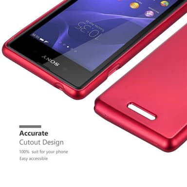 Skal Sony Xperia E3 Fodral Case (Röd)