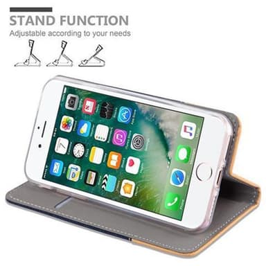 iPhone 7 / 7S / 8 / SE 2020 Plånboksfodral Skal (Blå)