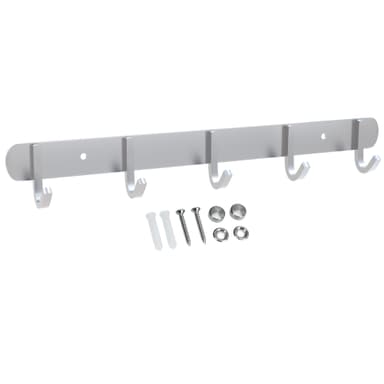 Klädstång Klädkrokar Klädhängare (modell d - 5 krokar)