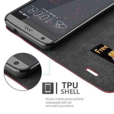 HTC Desire 530 / 630 Skal Fodral Case (Röd)