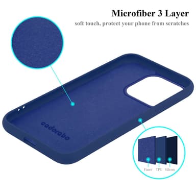 iPhone 15 PRO MAX Skal Fodral Case (Blå)