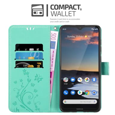 Nokia 5,3 Plånboksfodral Skal (Turkos)