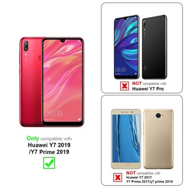Skal Huawei Y7 2019 / Y7 PRIME 2019 Fodral Case (Röd)