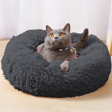 Hundbädd Kattbäddskudde Hund Katt Soffa 80cm (mörkgrå)