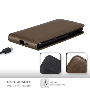 Nokia 2 2017 Flipfodral Skal (Brun)
