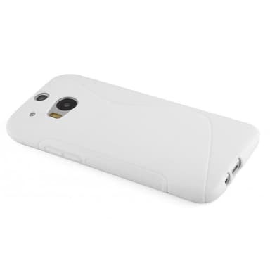 HTC ONE M8 Skal Fodral Case (Vit)